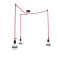 Dizajnové závesné svietidlá ARLI Triple