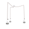 Dizajnové závesné svietidlá ARLI Triple