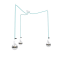 Dizajnové závesné svietidlá ARLI Triple