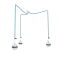 Dizajnové závesné svietidlá ARLI Triple