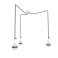 Dizajnové závesné svietidlá ARLI Triple